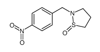 2-[(4-nitrophenyl)methyl]-1,2-thiazolidine 1-oxide结构式