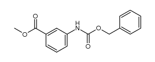 methyl 3-(((benzyloxy)carbonyl)amino)benzoate结构式