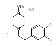 1-[2-(3,4-dichlorophenyl)ethyl]-4-methylpiperazine,dihydrochloride Structure
