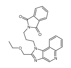 2-(3-(4-amino-2-(ethoxymethyl)-1H-imidazo[4,5-c]quinolin-1-yl)propyl)isoindoline-1,3-dione Structure