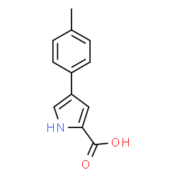 4-(p-tolyl)-1H-Pyrrole-2-carboxylic acid Structure