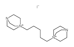 4-Aza-1-azoniabicyclo[2.2.2]octane,1,1'-(1,5-pentanediyl)bis-, diiodide (9CI)结构式