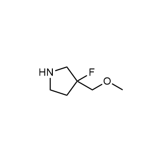 3-Fluoro-3-(methoxymethyl)pyrrolidine Structure