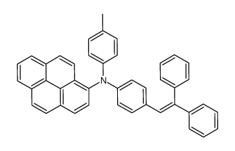 N-[4-(2,2-diphenylethenyl)phenyl]-N-(4-methylphenyl)pyren-1-amine Structure