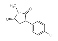 2,5-Pyrrolidinedione,3-(4-chlorophenyl)-1-methyl- Structure
