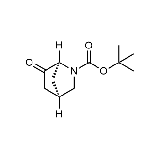 叔丁基(1S,4R)-6-氧代-2-氮杂双环[2.2.1]庚烷-2-羧酸叔丁酯结构式