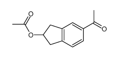 (5-acetyl-2,3-dihydro-1H-inden-2-yl) acetate Structure