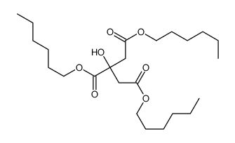 1,2,3-Propanetricarboxylic acid, 2-hydroxy-, trihexyl ester结构式