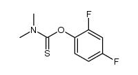 O-(2,4-difluorophenyl)dimethylthiocarbamate结构式