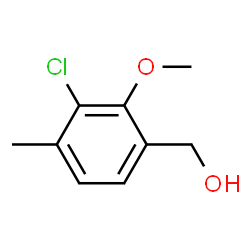 3-Chloro-2-methoxy-4-methylbenzyl alcohol结构式