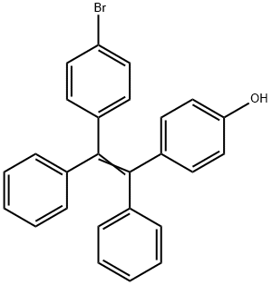 1-苯基-1-2-苯基-2-(4-羟基苯)乙烯结构式