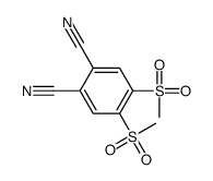 4,5-bis(methylsulfonyl)benzene-1,2-dicarbonitrile结构式