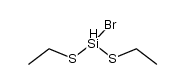 bis-ethylsulfanyl-bromo-silane结构式