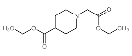 N-乙酸乙酯-4-哌啶甲酸乙酯结构式
