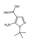 5-氨基-1-叔丁基-1H-吡唑-4-羧酰胺结构式