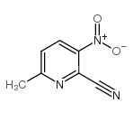 6-甲基-3-硝基吡啶-2-甲腈结构式