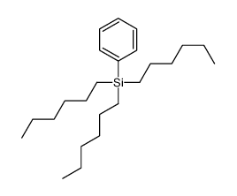 trihexyl(phenyl)silane Structure