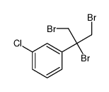 1-chloro-3-(1,2,3-tribromopropan-2-yl)benzene结构式