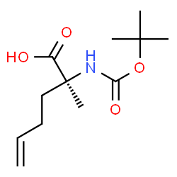 Boc-α-Me-Gly(Butenyl)-OH Structure