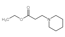 1-Piperidinepropanoicacid, ethyl ester Structure