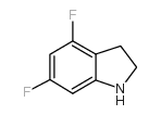4,6-二氟-2,3-二氢-1h-吲哚结构式
