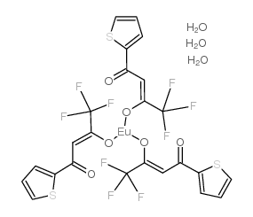 europium (iii) thenoyltrifluoroacetonate trihydrate Structure
