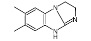(9ci)-2,3-二氢-6,7-二甲基-1H-咪唑并[1,2-a]苯并咪唑结构式