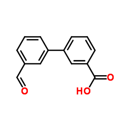 3'-Formyl-3-biphenylcarboxylic acid Structure