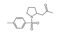 1-[1-(4-methylphenyl)sulfonylpyrrolidin-2-yl]propan-2-one结构式