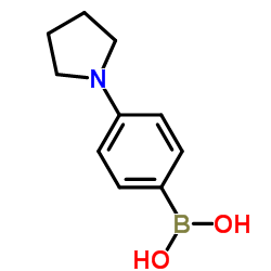 [4-(1-Pyrrolidinyl)phenyl]boronic acid Structure