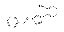 4-(2-aminophenyl)-1-(benzyloxy)pyrazole Structure