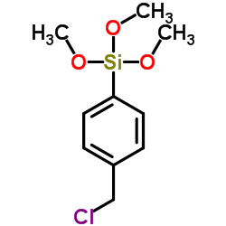 4-(氯甲基)苯基三甲氧基硅烷结构式