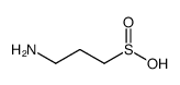 3-aminopropane-1-sulfinic acid Structure