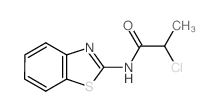 N-1,3-BENZOTHIAZOL-2-YL-2-CHLOROPROPANAMIDE结构式