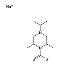 sodium,2,6-dimethyl-4-propan-2-ylpiperazine-1-carbodithioate结构式