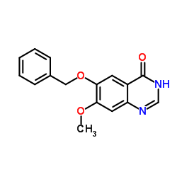 6-苄氧基-7-甲氧基喹唑啉-4-酮结构式