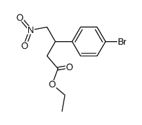 ethyl 3-(4-bromophenyl)-4-nitrobutanoate Structure