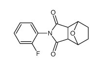 (3aS,4R,7S,7aR)-2-(2-fluorophenyl)-3a,4,5,6,7,7a-hexahydro-octahydro-1H-4,7-epoxyisoindole-1,3-dione Structure