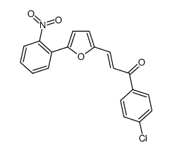 1-(4-chlorophenyl)-3-(5-(2-nitrophenyl)furan-2-yl)prop-2-en-1-one Structure
