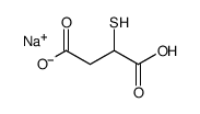 sodium,4-hydroxy-4-oxo-2-sulfanylbutanoate Structure
