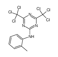 (4,6-bis-trichloromethyl-[1,3,5]triazin-2-yl)-o-tolyl-amine结构式