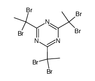 2,4,6-tris-(1,1-dibromo-ethyl)-[1,3,5]triazine结构式