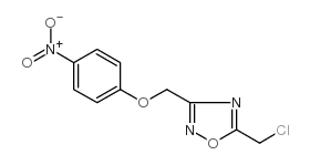 5-氯甲基-3-[(4-硝基苯氧基)甲基]-1,2,4-噁二唑结构式
