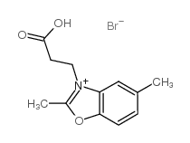 3-(2-甲酰乙基)-2,5-二甲基苯并恶唑翁溴结构式