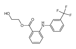 N-(alpha,alpha,alpha-Trifluoro-m-tolyl)anthranilic acid 2-hydroxyethyl ester Structure