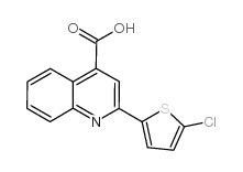 2-(5-氯噻吩-2-基)喹啉-4-羧酸结构式