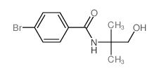 4-bromo-N-(1-hydroxy-2-methyl-propan-2-yl)benzamide structure