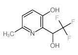 6-甲基-2-(2,2,2-三氟-1-羟乙基)-3-吡啶醇结构式