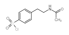 p-(2-acetamidoethyl)benzenesulphonyl chloride结构式
