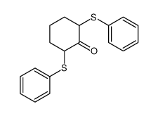 2,6-bis(phenylsulfanyl)cyclohexan-1-one结构式